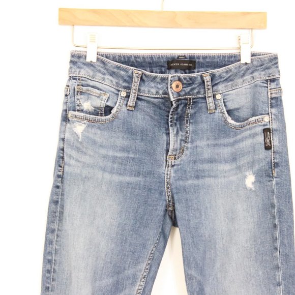 *Silver Jeans Co. Avery Slim Leg Indigo - Picture 5 of 6